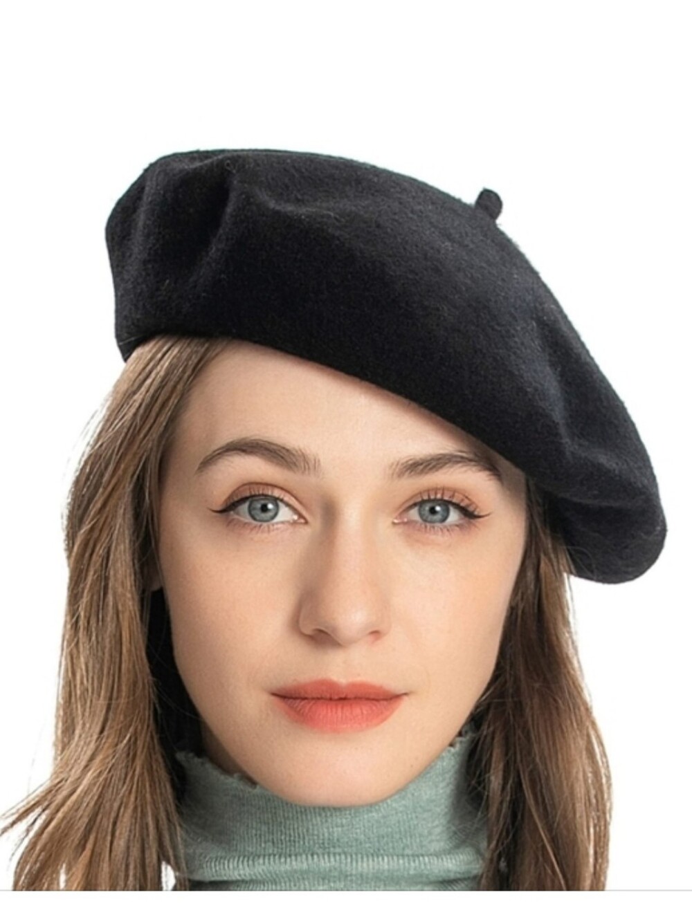 Rue 21 Classic Black French Style Wool Like Beret Womens Accessories